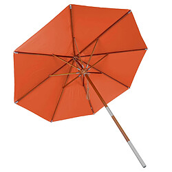 Mendler Parasol de jardin rond - Terre cuite