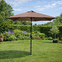 Concept Usine Parasol marron rond 2,5 x 2,5 m COME