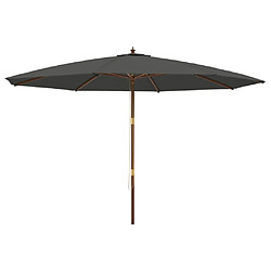 vidaXL Parasol de jardin Anthracite 400 cm