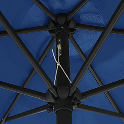 Acheter Helloshop26 Parasol déporté rond - Bleu azuré