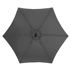 Hesperide Parasol décentré Manao - Diamètre 3 mètre - Ardoise