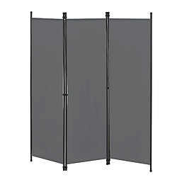 En.Casa en_casa Paravent à 3 Panneaux Huesca Gris Foncé