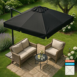 Elios parasols Parasol de jardin déporté - Noir