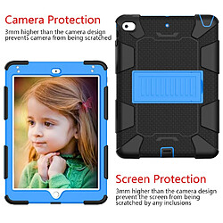 Avis Apple iPad Mini 9.7 (2019)/4/3/2/1 - Coque hybride TPU deux tons - Noir/Bleu