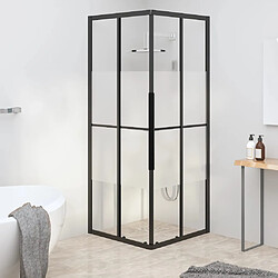 vidaXL Cabine 8720286933039 Cabine de douche - ESG semi-dépoli - 80x180 cm - Aluminium noir