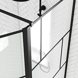 Aurlane Paroi de douche avec volet pivotant