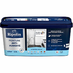 Ripolin Peinture étanchéité anti-humidité - Blanc Satin 2,5L