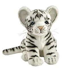 Anima Peluche tigre blanc assis