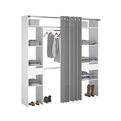 Acheter Ekipa Dressing avec rideau - Blanc