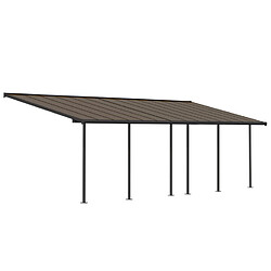 Pergola 25.8m² gris anthracite - 705604 - Capri - PALRAM