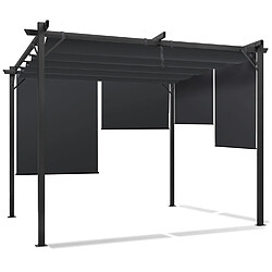 Idmarket MARKET Pergola 3x3 M Gris