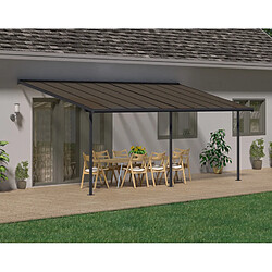 Pergola 18.6m² gris anthracite - 705602 - Capri - PALRAM