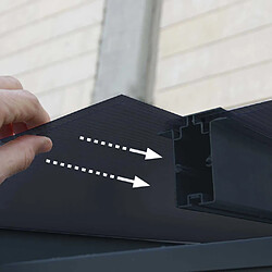 Acheter Pergola 22.2m² gris anthracite - 705603 - PALRAM