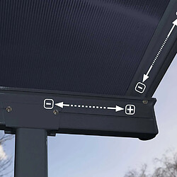 Avis Pergola 22.2m² gris anthracite - 705603 - PALRAM