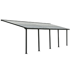 Pergola 24.5m² gris anthracite - 704355 - Olympia - PALRAM