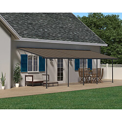 Pergola 27.7m² gris anthracite - 705605 - Capri - PALRAM