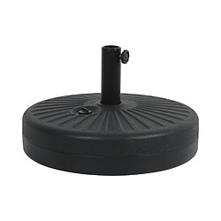 Concept Usine Pied de parasol circulaire en plastique résistant noir PARASOL