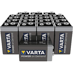 Varta piles alcalines 9V 6LR61 - Pack de 20