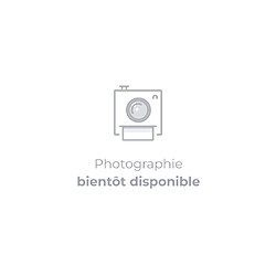 MRG Lot de 4 pieds carrés - Blanc laqué