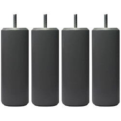 MRG Pieds cylindriques - H15cm - Laqué gris