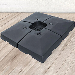 Concept Usine Lot de 4 dalles parasols hdpe DALLES