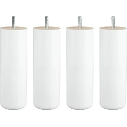 MRG Pieds Cylindre - Laque blanc