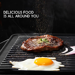 Aigostar Samson - Grill, presse paninis et sandwichs de 2000W. Plaques antiadhérantes XL, ouverture à 180º, thermostat. Bac à graisse amovible, poignée toujours froide. Design exclusif.