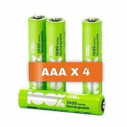 100% PeakPower AAA Rechargeables - 4 pcs
