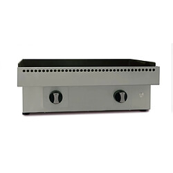 Simogas Plancha gaz acier laminé 2 brûleurs
