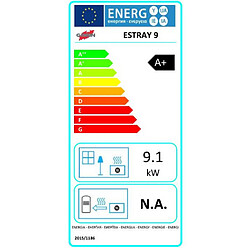 Avis Poêle à granulés de bois 9kw noir - 490329NOIR - Estray 9 - GODIN