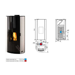 Avis Godin poêle à granulés 9 kW - Blanc