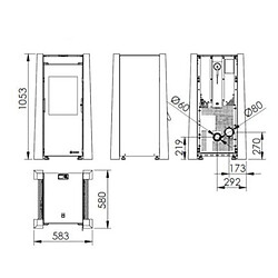 Avis Poêle à granulés de bois 9.5kw noir/bois - 20887 - Keops - ECOFOREST