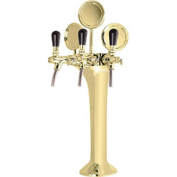 Ich-zapfe Colonne bière 3 lignes - Or