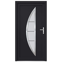 Avis VIDAXL Porte d'entrée anthracite PVC 98x208 cm