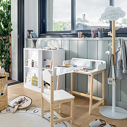 Atmosphera Porte-manteau nuage pour enfant - Hauteur 135,50 cm - Blanc et beige pas cher