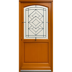 GD Elma Porte d'entrée bois vitrée 215x90 cm