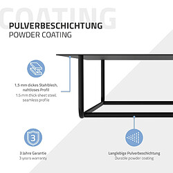 ML-Design Portemanteau mural avec étagère - Noir pas cher