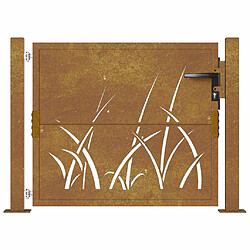 Acheter VidaXL Portail Corten 105x80 cm