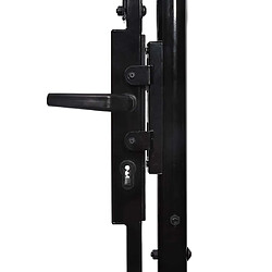 Acheter VIDAXL Portail de jardin acier noir 2,25 x 4 m