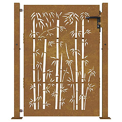 Acheter vidaXL Portail de jardin 105x130 cm acier corten