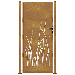 Acheter vidaXL Portail de jardin acier corten - 105x205 cm