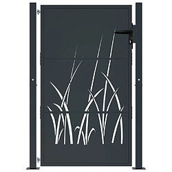 Avis vidaXL Portail anthracite 105x130 cm acier