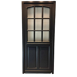 GD Alicia Porte d'entrée bois vitrée - RAL7016 - H215xL90cm - Gauche