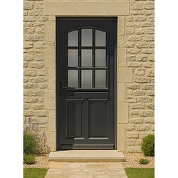 GD Alicia Porte d'entrée bois vitrée - RAL7016 - H215xL90cm - Droite