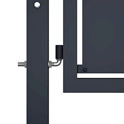 Avis vidaXL Portail de jardin en acier 350 x 175 cm - Anthracite