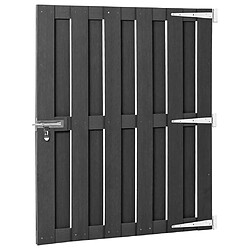 Avis vidaXL Portillon WPC - Gris