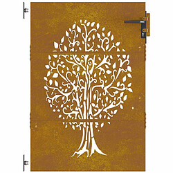 Acheter VIDAXL Portail de jardin acier corten 85x150 cm