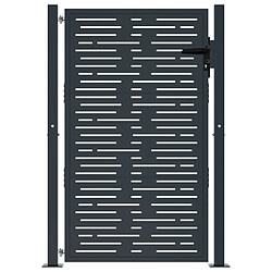 Avis vidaXL Portail de jardin anthracite - 105x130 cm