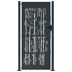 Avis vidaXL Portail de jardin anthracite