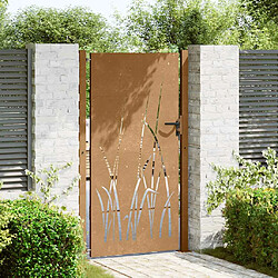 Avis vidaXL Portail jardin - Acier corten